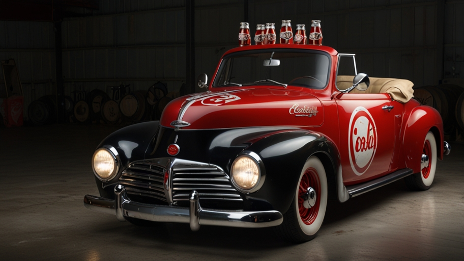 Cola Light Keg with Signed Car