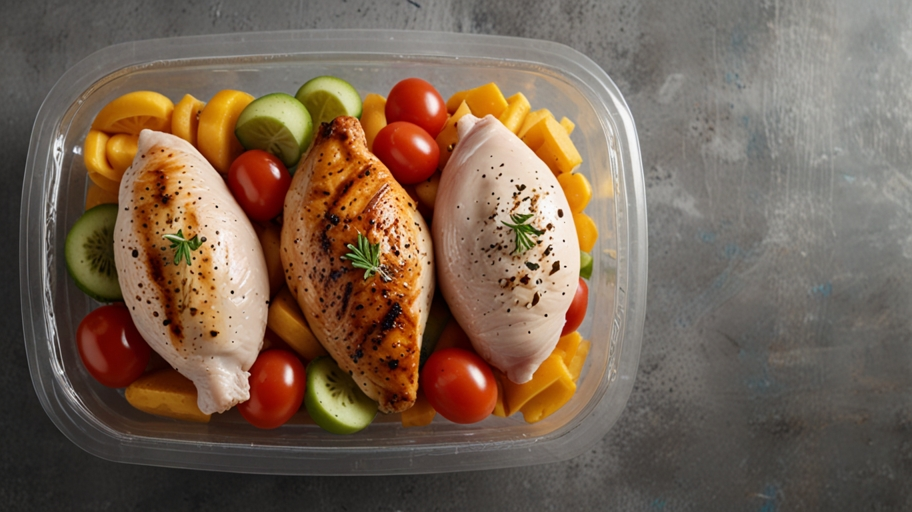 494 grams of chicken breast in kca